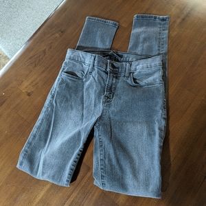 J-Brand Ash Grey Mid-Rise Skinny Jeans